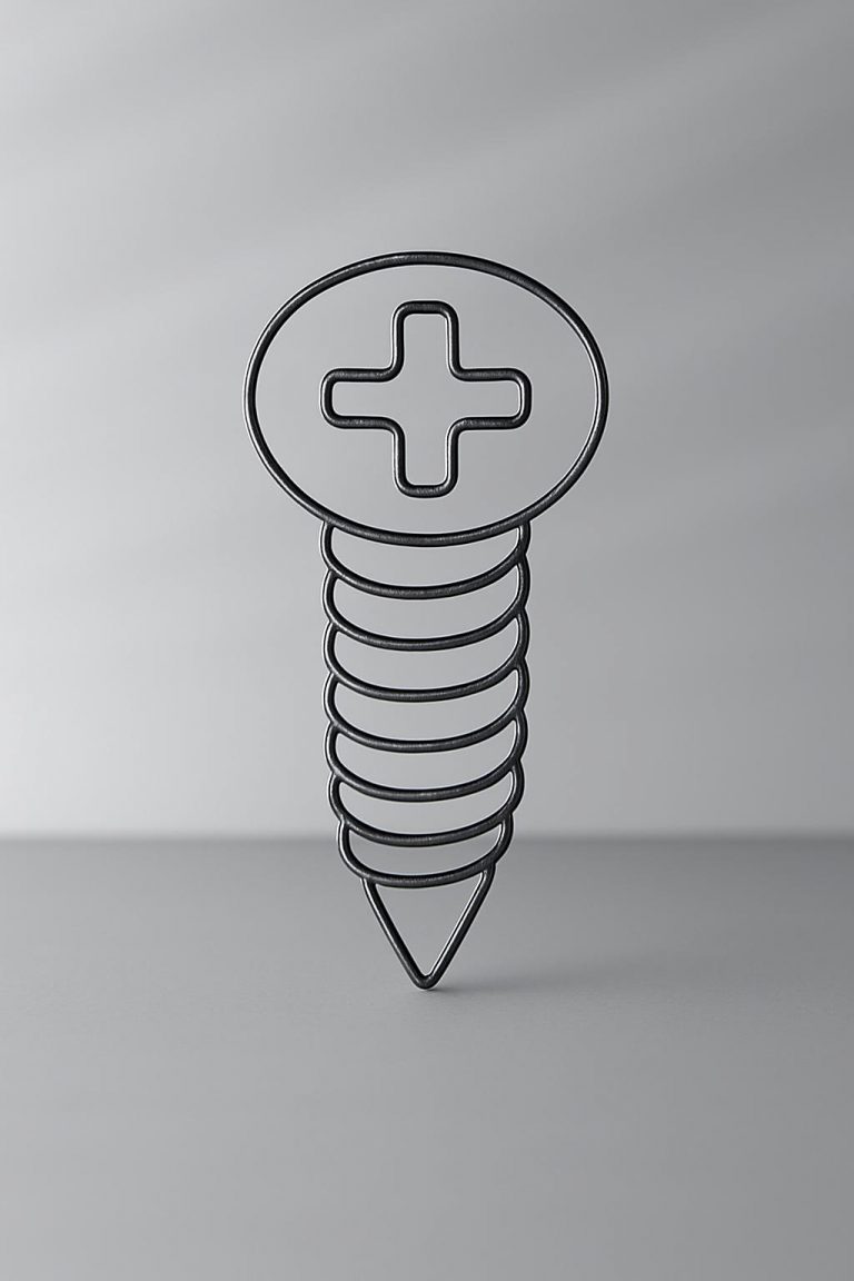 Im Vordergrund sieht man eine Schraube. Der Hintergrund ist gräulich verwaschen.